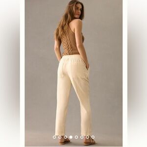 Anthropologie Pilcro Linen Drawstring Pants